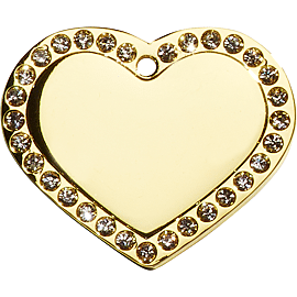 Médaille Coeur Glamour | Or | Taille L