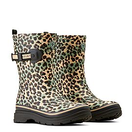 Ariat Mid Rubber Boots Kelmarsh | Leopard Camo | Women