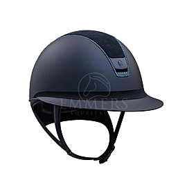SAMSHIELD 2.0 MISS SHIELD SHADOWMATT BLAUW / TOP ALCANTARA BLAUW / FRONTAL BAND ALCANTARA BLAUW / TRIM MAT BLAUW FULL SWAROVSKI METALLIC BLAUW / FRONT AND READ MAT BLAUW
