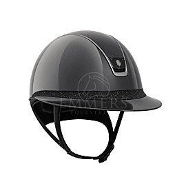 Samshield 2.0 Miss Shield Glossy Zwart / Top Glossy Zwart / Fontal Band Cryst. Fab. Zwart / Trim Chrome Zwart / Blazon Crst.Fab. Zwart