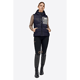 Rider's Gene Gewatteerde Bodywarmer - Met Kap - Dames