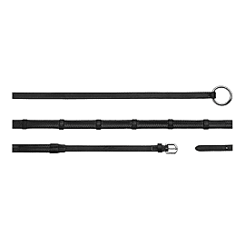 Dy'on Rubber Reins Ring Closure With 7 Leather Stops