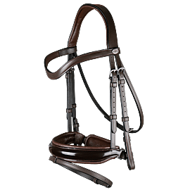 Dy'on Crank Noseband Bridle With Flash Patent L - Working by Dy'on