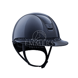 Samshield 2.0 Miss Shield Shadow Glossy Blue - Frontal Band Crystal Leaf Blue - Trim & Blazon Matt Blue