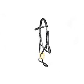 LJ Bridle New Pro Mexican Noseband/Ss Buckles
