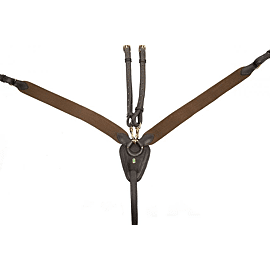 LJ Elastic Breastplate, Golden Buckles