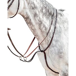 Prestige Evo Running Martingale With Stitch Detail With Snap Ring
