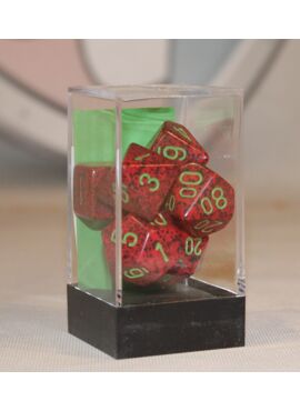 Speckled Poly Dice: Strawberry