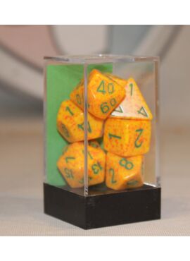Speckled Poly Dice: Lotus