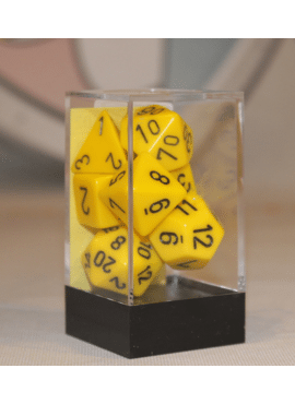 Opaque Poly Dice: Yellow