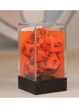Opaque Poly Dice: Orange