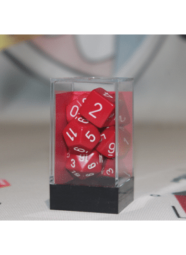 Opaque Poly Dice: Red