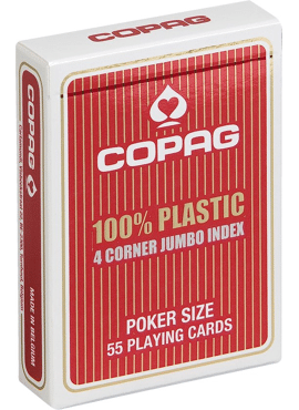 Copag Poker Cards - 4 corner jumbo index (Rood)