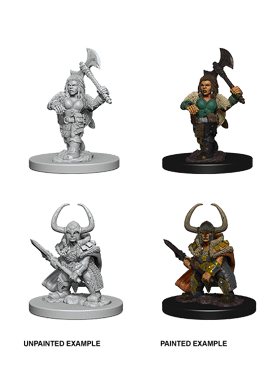Nolzur's Miniatures: Female Dwarf Barbarian
