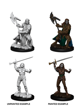 Nolzur's Miniatures: Female Half-Orc Fighter