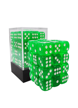 D6 Brick: Translucent Green (12 mm)