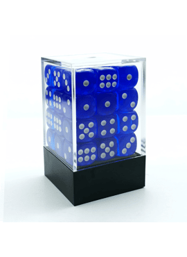 D6 Brick: Translucent Lake Blue (12 mm)