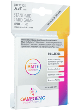 GameGenic Matte Standard Card Game Sleeves