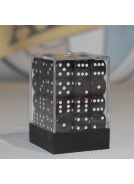 Opaque D6 Dice Block: Black 