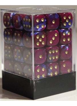 Gemini D6 Dice Block: Blue - Purple
