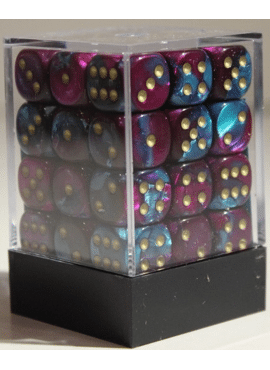 Gemini D6 Dice Block: Purple - Teal