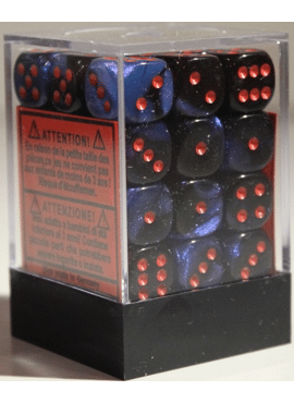 Gemini D6 Dice Block: Black - Starlight