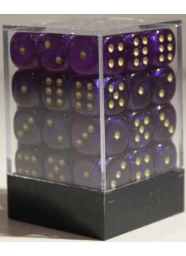 Borealis D6 Dice Block: Royal Purple