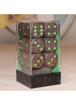 Speckled D6 Large Dice Block: Earth