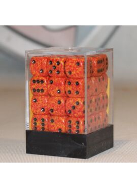 Speckled D6 Dice Block: Fire
