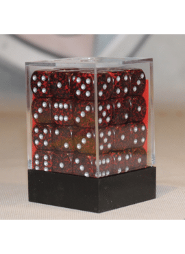 Speckled D6 Dice Block: Silver Volcano