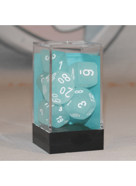 Frosted Poly Dice: Teal 