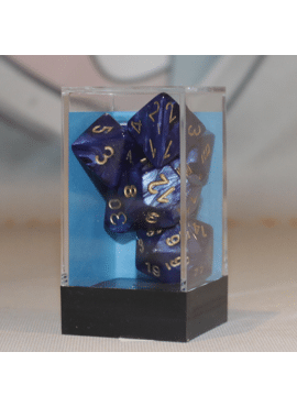 Scarab Poly Dice: Royal Blue
