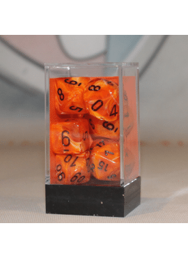 Vortex Poly Dice: Orange