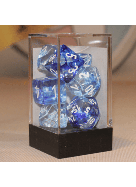 Nebula Poly Dice: Dark Blue