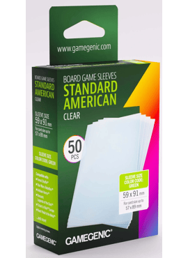 GameGenic Board Game Sleeves: Green (Standard American)