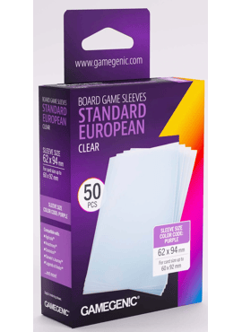 GameGenic Board Game Sleeves: Purple (Standard European)