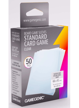 GameGenic Board Game Sleeves: Grey (Standard TCG)