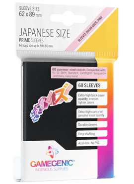 Japanese Size Prime Sleeves Black