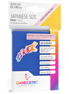Japanese Size Prime Sleeves Blue