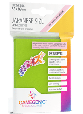 Japanese Size Prime Sleeves Lime