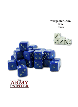 Wargame Dice Blue / White