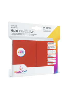 Matte Prime Sleeves Red