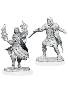 Critical Role Unpainted: Male Hollow Rogue and Sorcerer