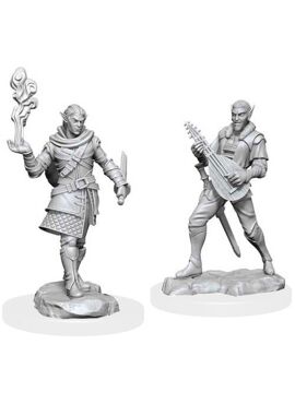 Critical Role Unpainted: Male Pallid Elf Rogue and Bard