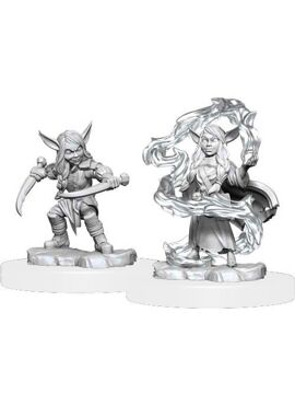 Critical Role Unpainted: Female Goblin Rogue and Sorcerer