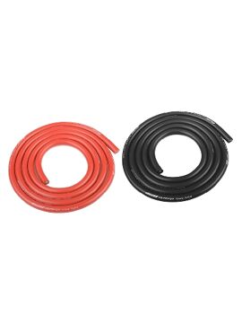 Team Corally - Ultra V+ Siliconen kabel - Super flexibel - Zwart en Rood - 10AWG - 2683 / 0.05 Strengen - BD 5.5mm - 2x 1m