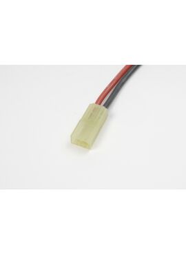 G-Force RC - Connector met kabel - Mini Tamiya - Goud contacten - Vrouw. connector - 14AWG Siliconen-kabel - 10cm - 1 st