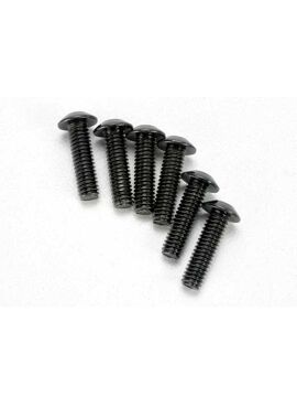 Screws, 4x14mm button-head machine (hex drive) (6), TRX3938