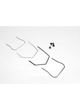 Wires, sway bar (front & rear, hard & soft) (Slash 4X4)/ 3x6, TRX6896