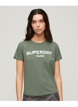 Superdry - SPORT LUXE GRAPHIC FITTED T-Shirt - Dames 